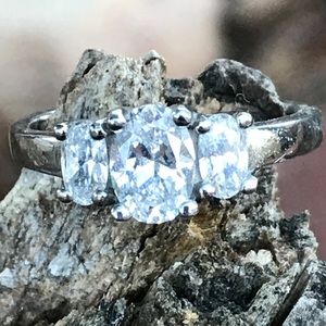 SS Cubic Zirconia Ring